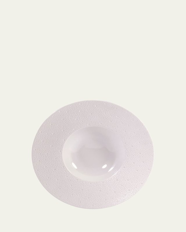 Ecume Large White Rim Soup Plate, 10.6"